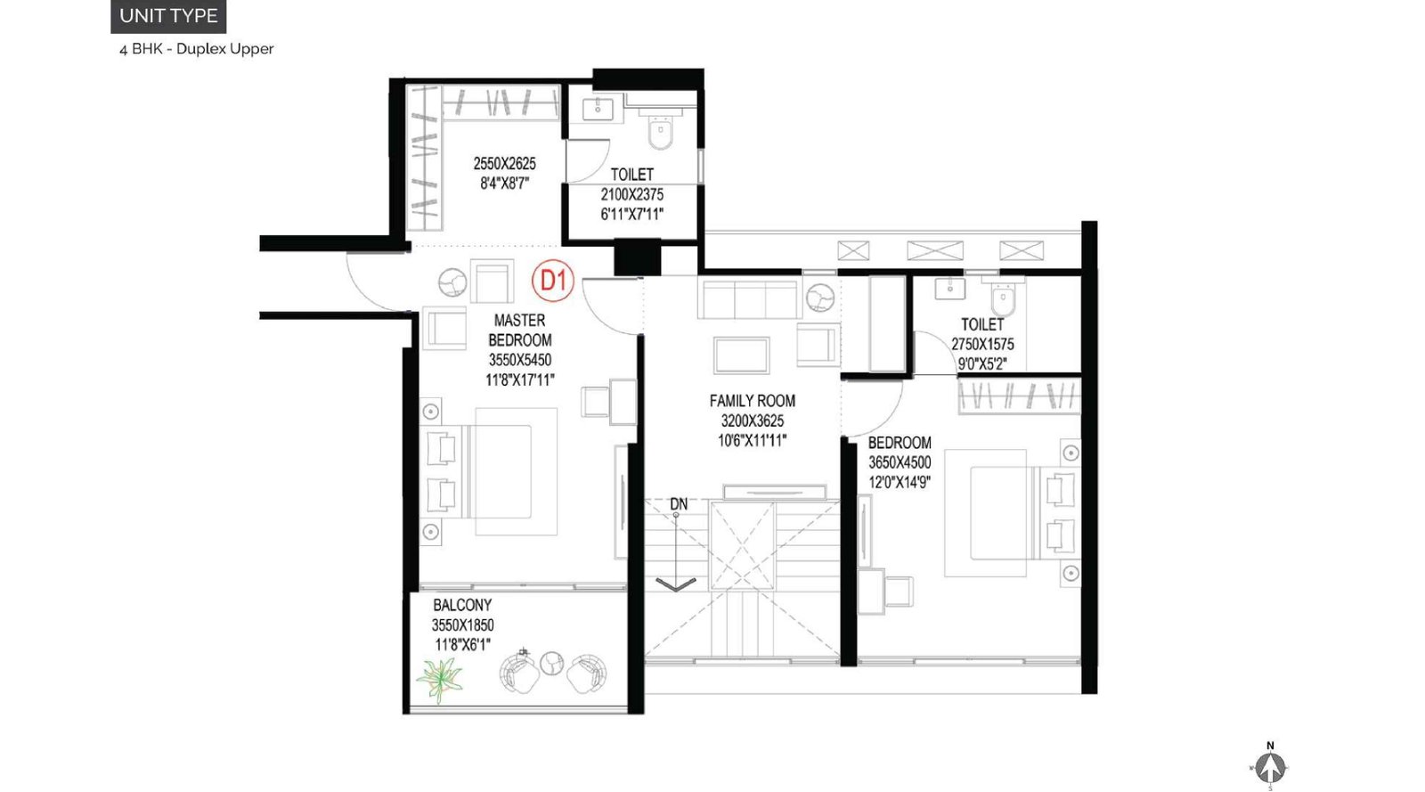 Ganga-Imperia-4-BHK-Duplex-Upper
